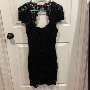 Black body con laced dress
